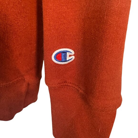 Champion Authentic Athleticwear Red Graphic Hoodie XL Logo Front Kangaroo Pocket - Picture 6 of 9